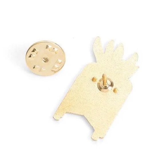 Boho Potted Snake Plant On A Stand “Crazy Plant Lady” Metal Enamel Pin Brooch - Picture 2 of 13